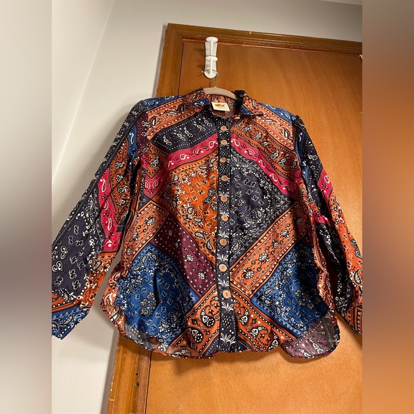 FARM Rio Multicolor Paisley Blouse - Picture 11 of 16